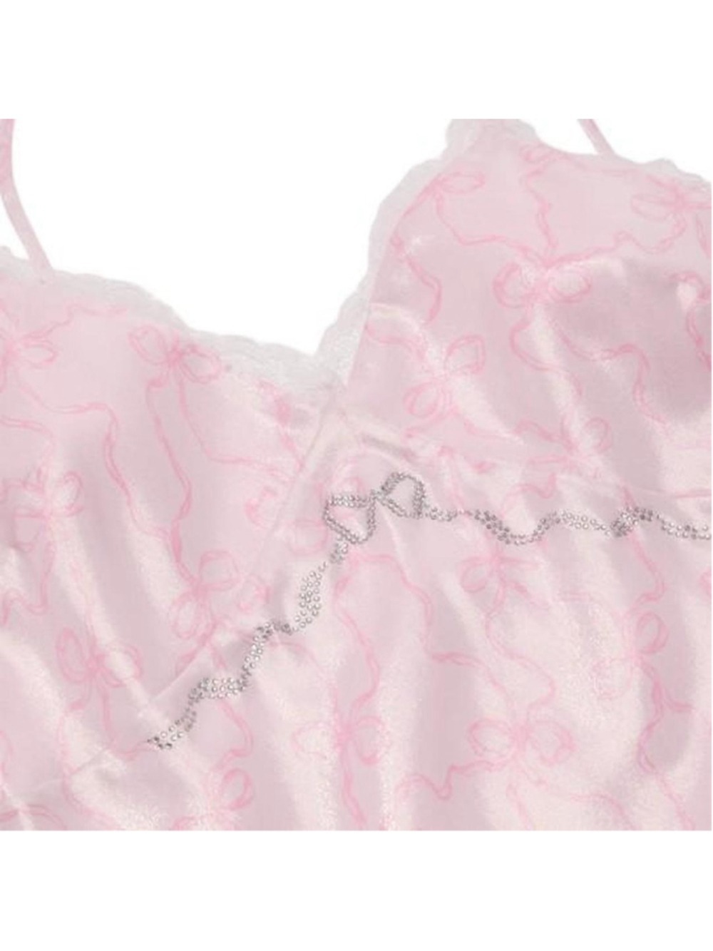 NWT LoveShackFancy Pink Victoria's Secret Satin Mini Dress Small Coquette - Picture 3 of 5